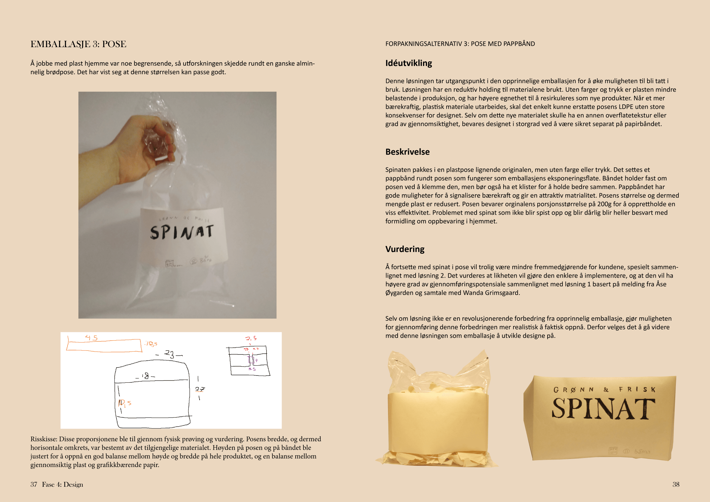 spinatrapport oppslag